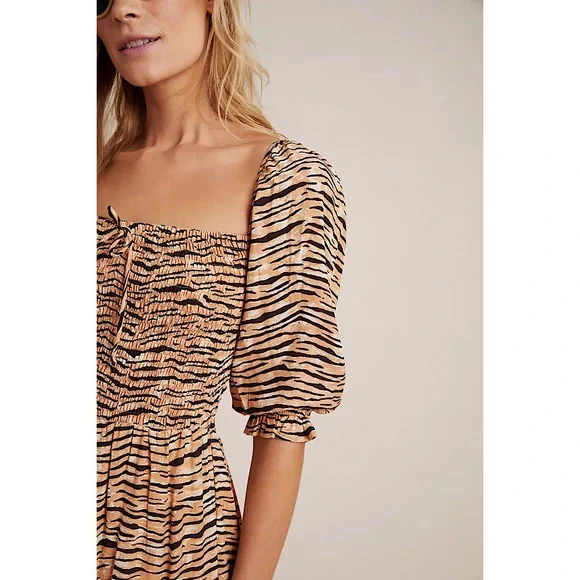 Faithfull The Brand Wyldie Midi Dress Size 6 - Picture 2 of 10